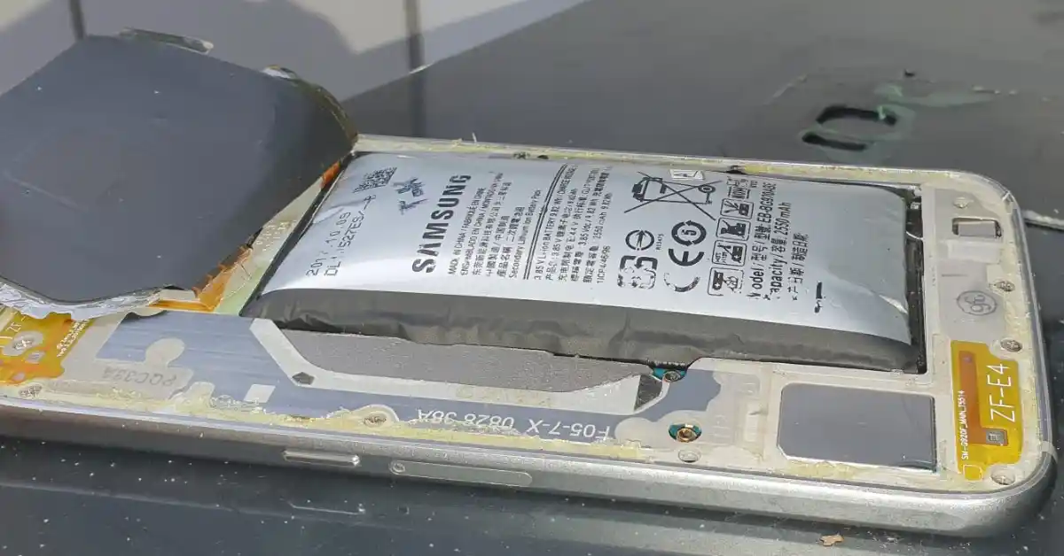 Swollen Battery Explode